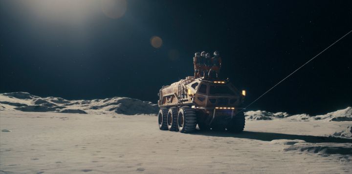 Key art and production stills for the Disney+ original film Crater