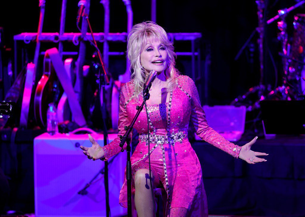 Dolly Parton Performing Onstage
