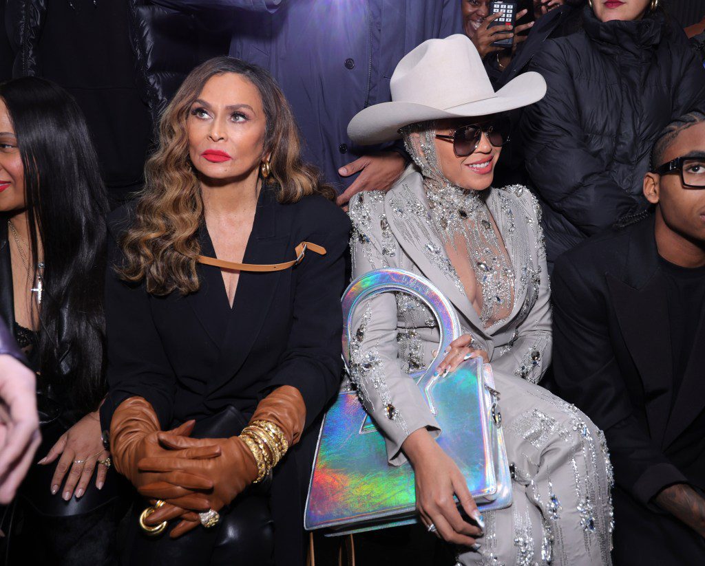 Tina Knowles and Beyoncé
