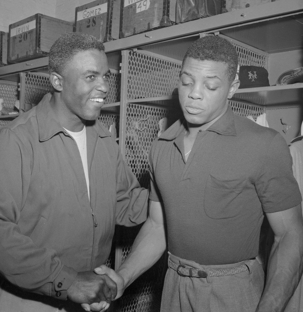 Jackie Robinson and Willie Mays