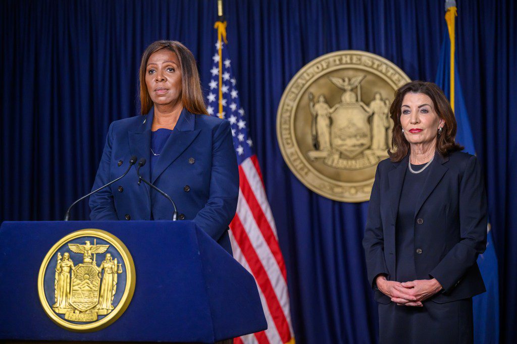 Governor Kathy Hochul and Attorney General Letitia James