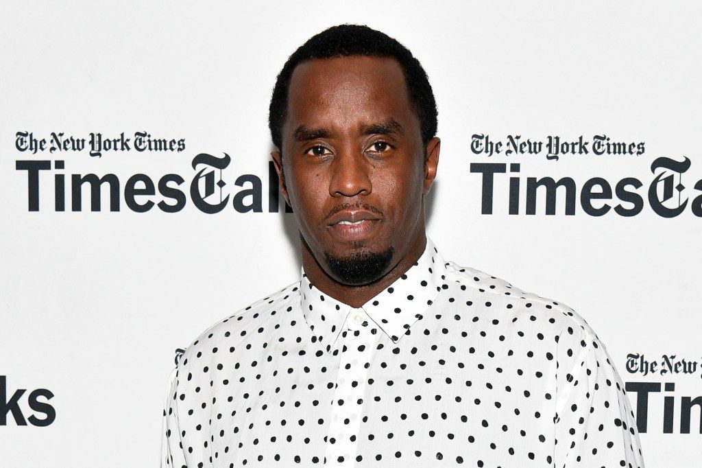 Diddy wearing polka dots