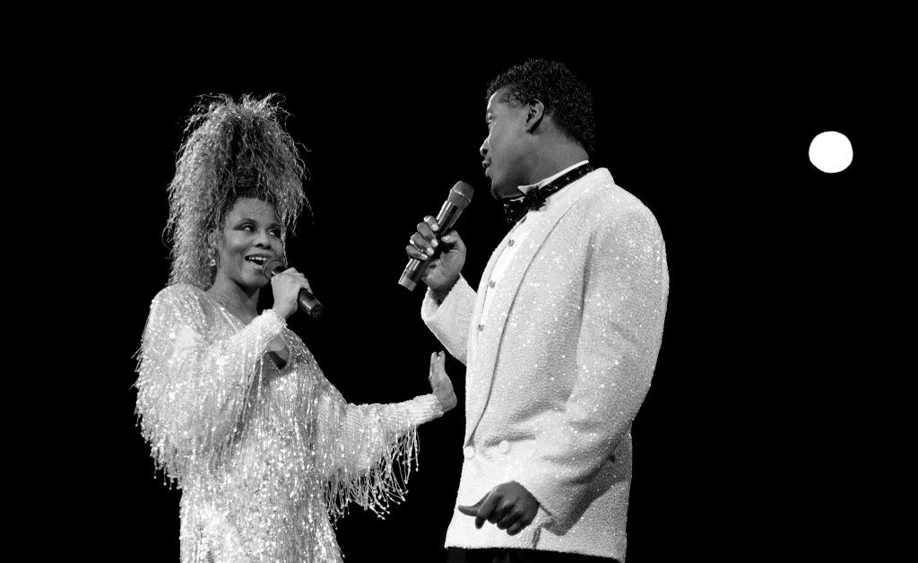 Singers Alfa Anderson and Luther Vandross