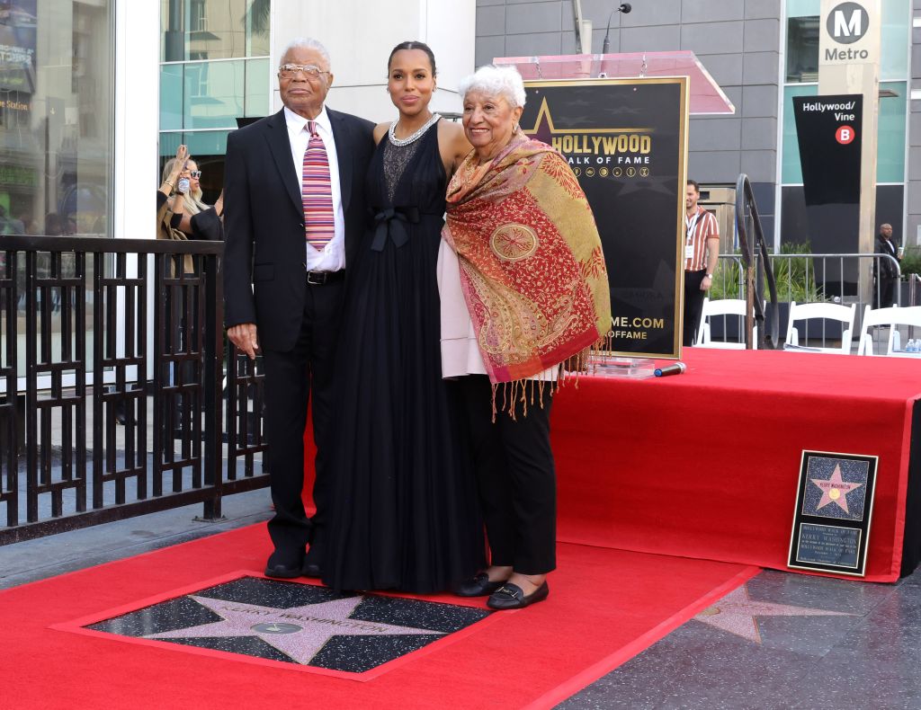 Kerry Washington with her parents, Earl and Valerie Washington