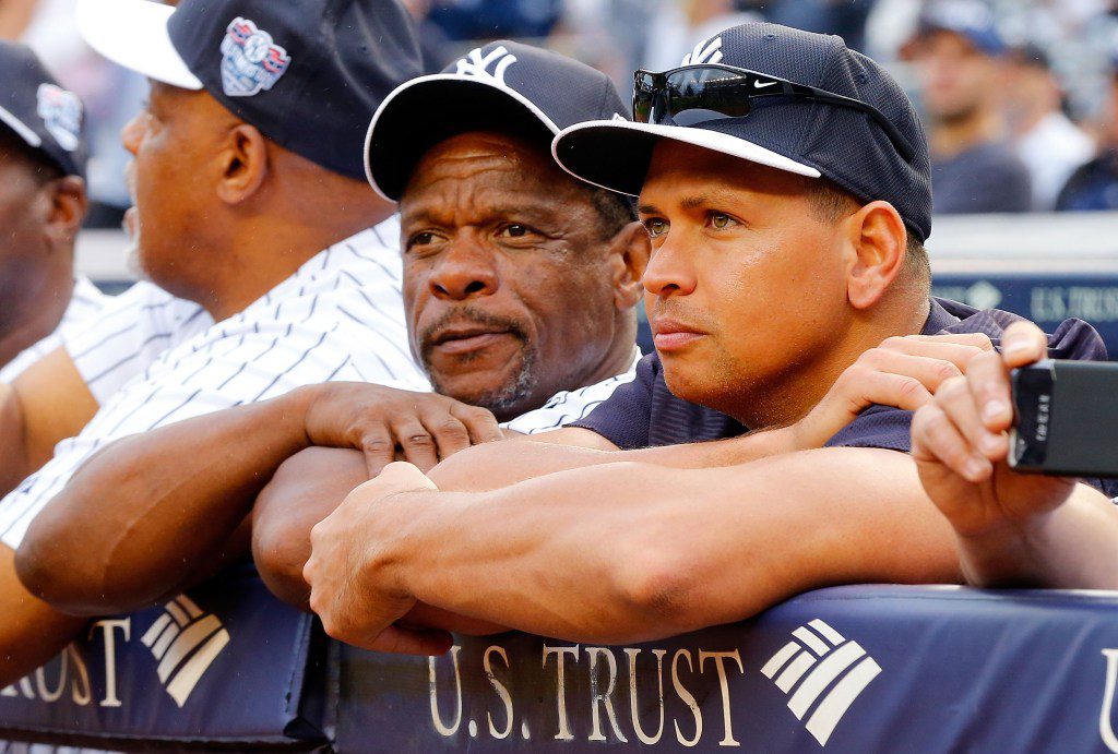 Rickey Henderson And Alex Rodriguez