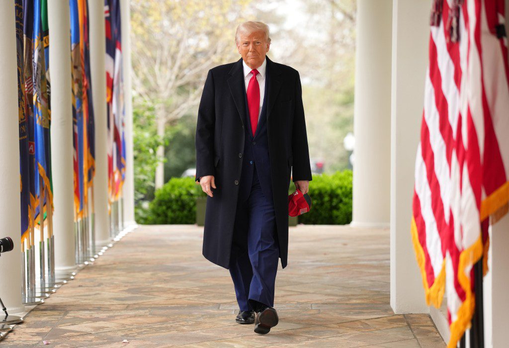 Donald Trump walking