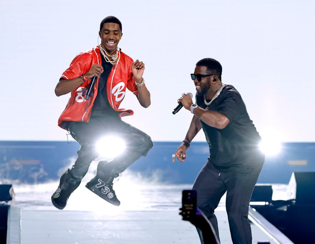 Diddy and King Combs performing