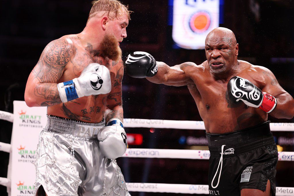 Jake Paul and Mike Tyson